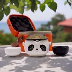 Kung Fu Panda Teapot Set – Two Cups – Travel Pack