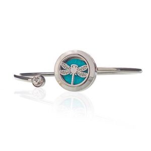 Aromatherapy Jewellery Crystal Bracelet – Dragonfly – 20mm