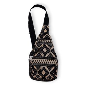 Nomad Sari Jacquard Natural Cross Bag – Desert Loom