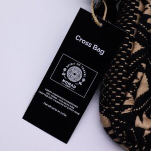 Nomad Sari Jacquard Natural Cross Bag – Desert Loom
