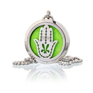 Aromatherapy Diffuser Necklace – Hand of Fatima 30mm