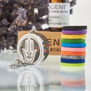 Aromatherapy Diffuser Necklace – Hand of Fatima 30mm
