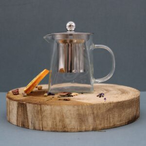 Glass Infuser Teapot – Tower Shape – 350ml
