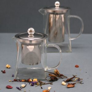 Glass Infuser Teapot – Tower Shape – 350ml