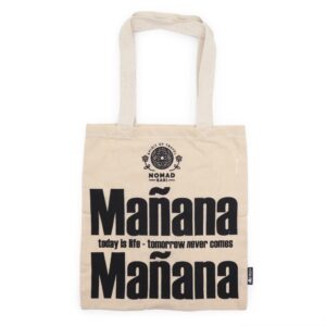 Iconic Basic Tote Bag – Mañana Mañana – Natural 4oz