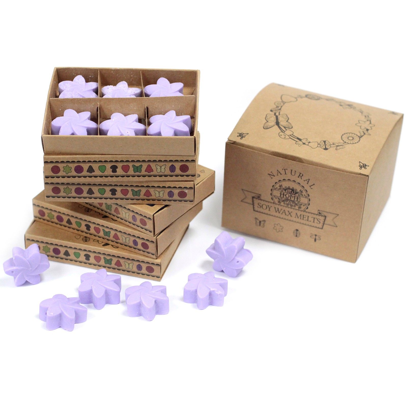 Box of 6 Wax Melts - Lavender Fields